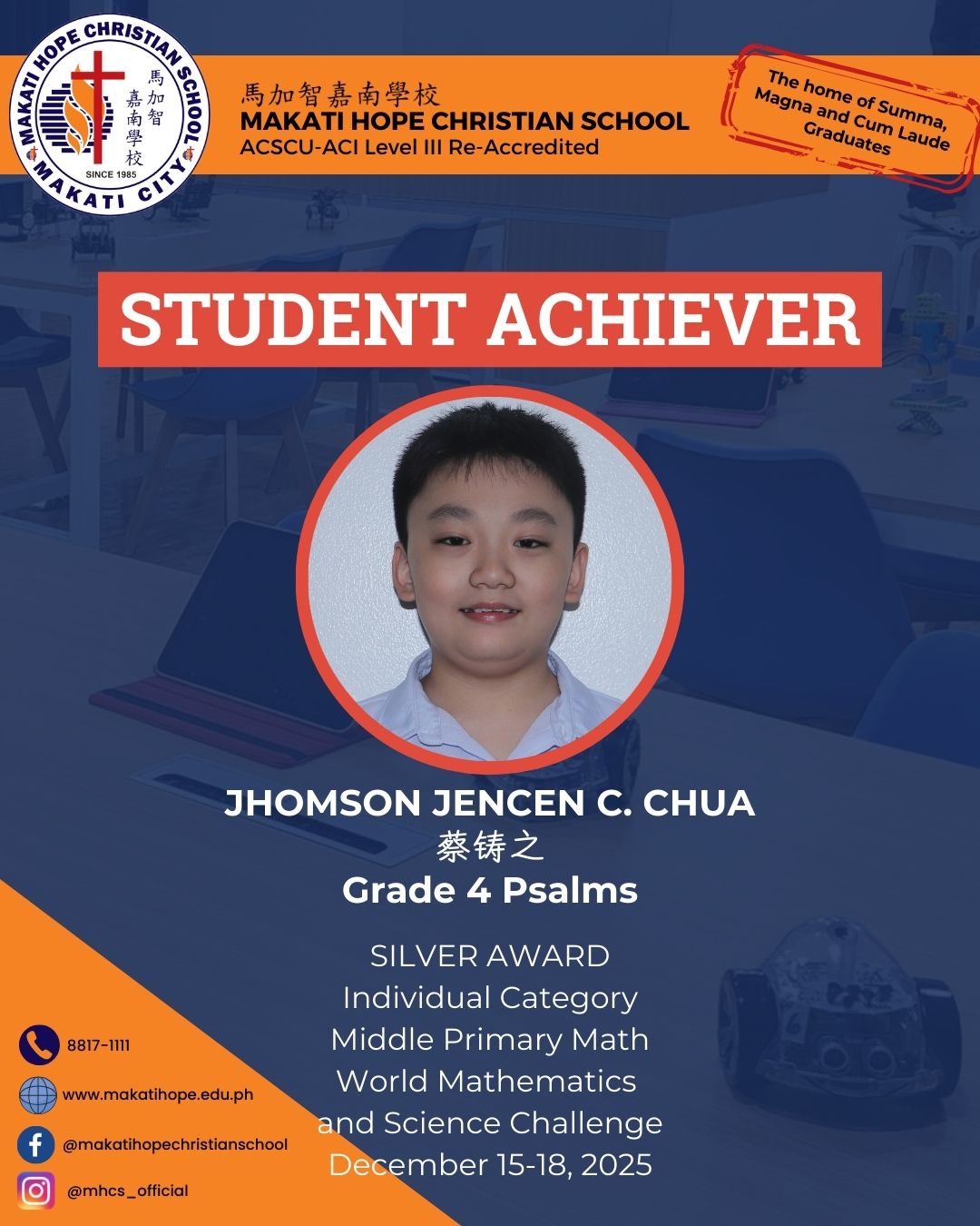 Jhomson Jencen C. Chua - Silver
