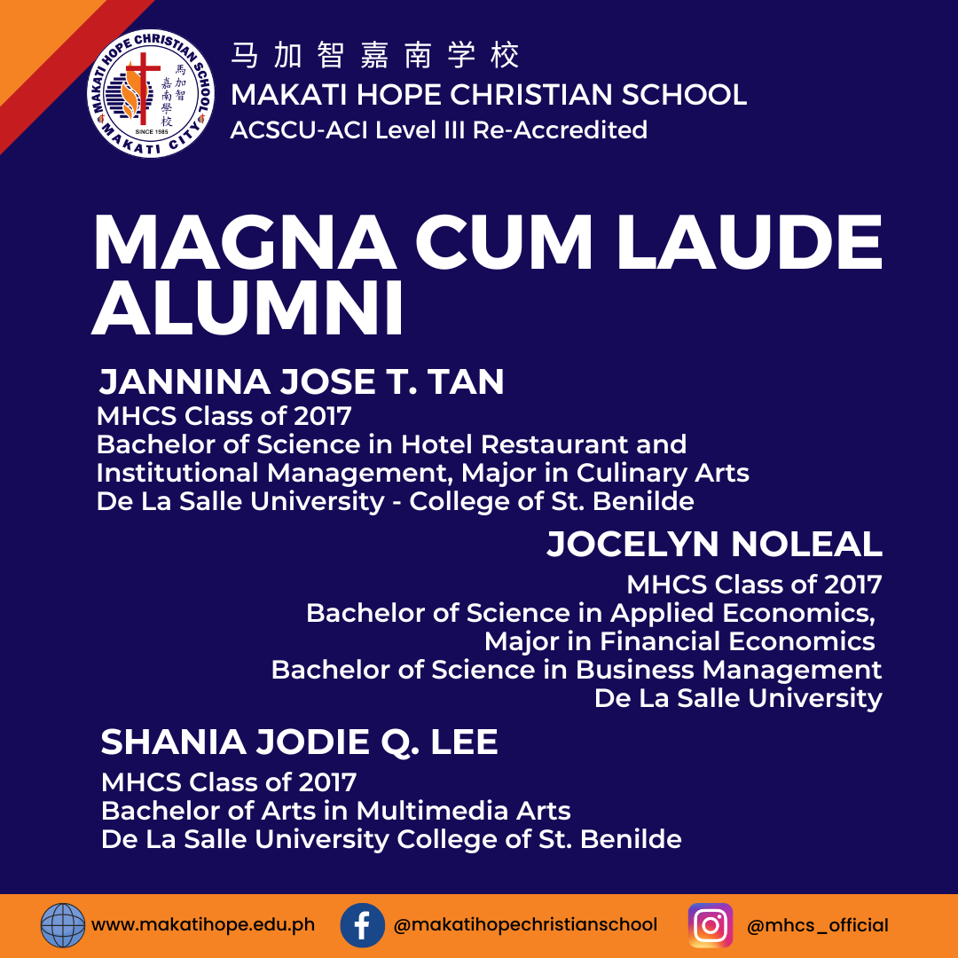 Magna Cum Laude Alumni