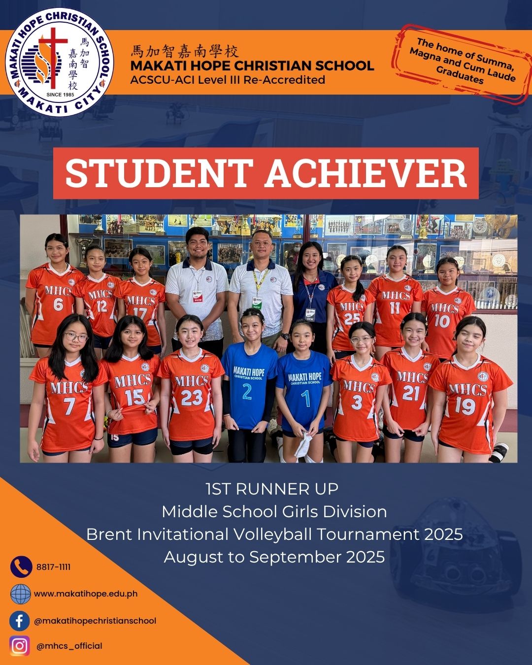 MHCS Volleyball Varsity